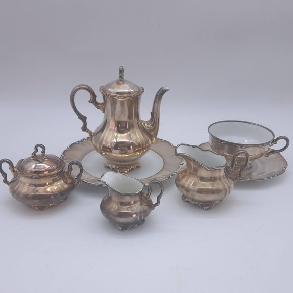 Beyer and Bock Volkstedt Melatin Tea Set - Picture 3 of 11